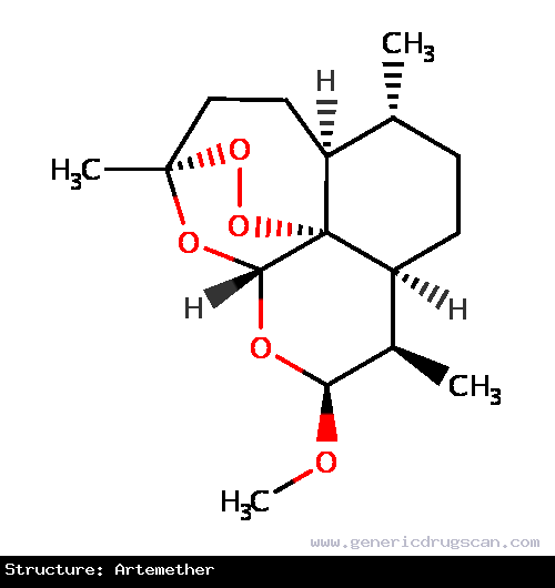 Generic Drug Artemether prescribed Artemether and lumefantrine combination therapy is indicated for the treatment of acute uncomplicated malaria caused by <i>Plasmodium falciparum</i...