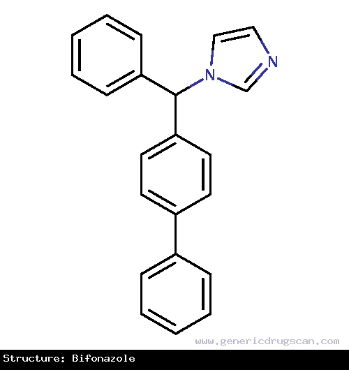 Generic Drug Bifonazole prescribed Used for the treatment of various topical fungal infections, including athlete