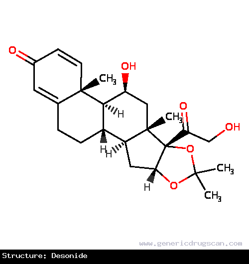 Generic Drug Desonide prescribed For the relief of the inflammatory and pruritic manifestations of corticosteroid responsive dermatose.