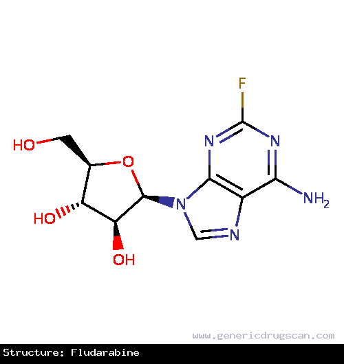 Generic Drug Fludarabine prescribed For the treatment of adult patients with B-cell chronic lymphocytic leukemia (CLL) who have not responded to or whose disease has progressed during...