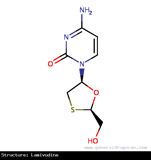 Generic Drug Lamivudine prescribed For the treatment of HIV infection and chronic hepatitis B (HBV).