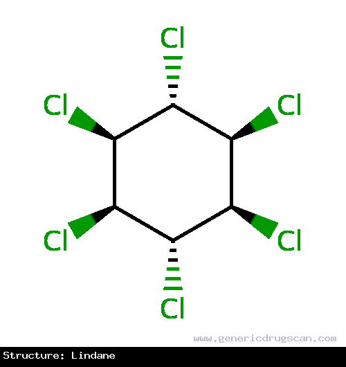 Generic Drug Lindane prescribed For the treatment of patients infested with Sarcoptes scabiei or pediculosis capitis who have either failed to respond to adequate doses, or are in...