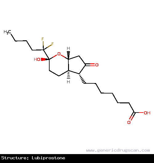 Generic Drug Lubiprostone prescribed For the treatment of chronic idiopathic constipation in the adult population. Also used for the treatment of irritable bowel syndrome with constipa...