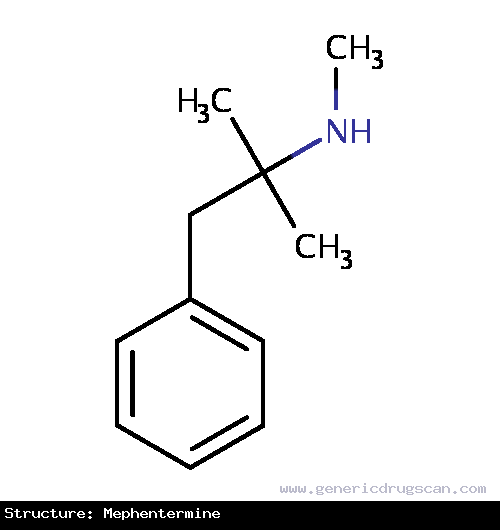 Generic Drug Mephentermine prescribed Used to maintain blood pressure in hypotensive states.