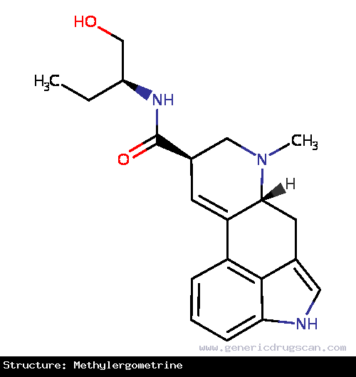 Generic Drug Methylergometrine prescribed For the prevention and control of excessive bleeding following vaginal childbirth