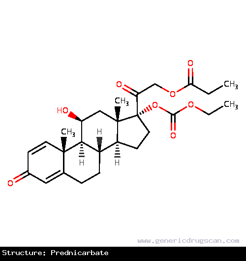 Generic Drug Prednicarbate prescribed For the relief of the inflammatory and pruritic manifestations of corticosteroid-responsive dermatoses.