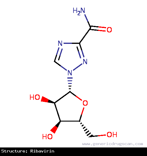 Generic Drug Ribavirin prescribed For the treatment of chronic hepatitis C and for respiratory syncytial virus (RSV).