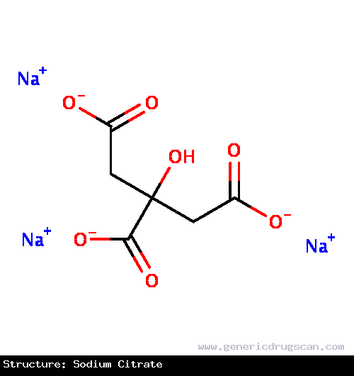 Generic Drug Sodium Citrate prescribed For use only with automated apheresis devices in the collection of human plasma or in performing therapeutic plasma exchange procedures.