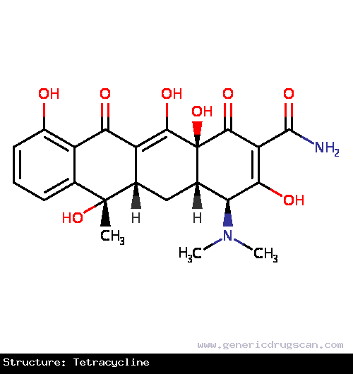 Generic Drug Tetracycline prescribed Used to treat bacterial infections such as Rocky Mountain spotted fever, typhus fever, tick fevers, Q fever, rickettsialpox and Brill-Zinsser disea...